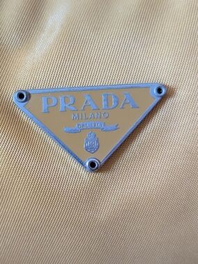 Prada Yellow Nylon Mini Shoulder Bag – Zip Top – Made in Italy